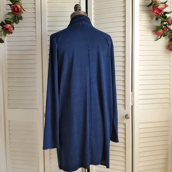 Pure Jill Indigo Wrap Cardigan Size M - Picture 6 of 11